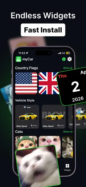 myCar: Car Widgets & Dashboard iPhone screenshot 6