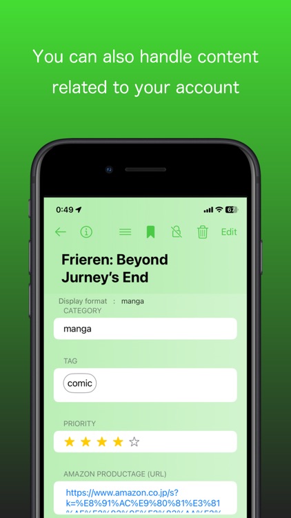 Account - information manager screenshot-5