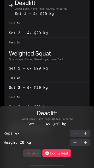 Screenshot #2 pour MiloFit - Workout Tracker