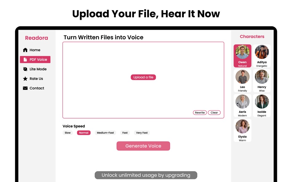 #4. Text to Speech App - Readora (macOS) 게시자: Rab Nawaz Ali