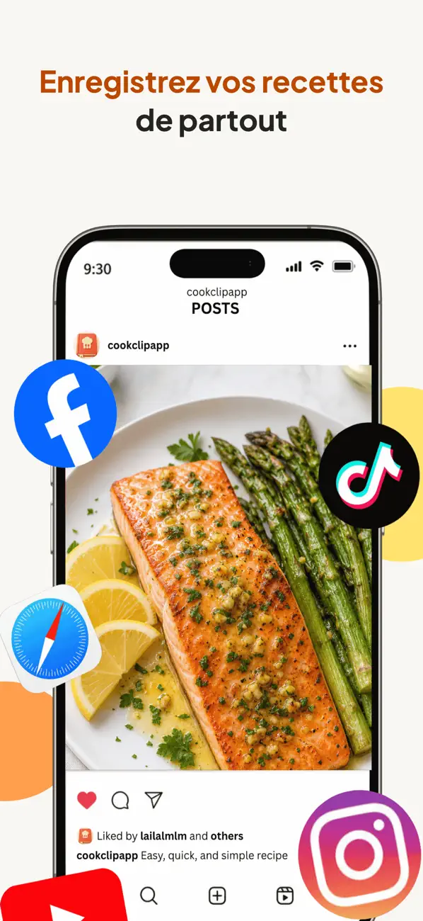 Screenshot #1 pour CookClip: Recipe Manager