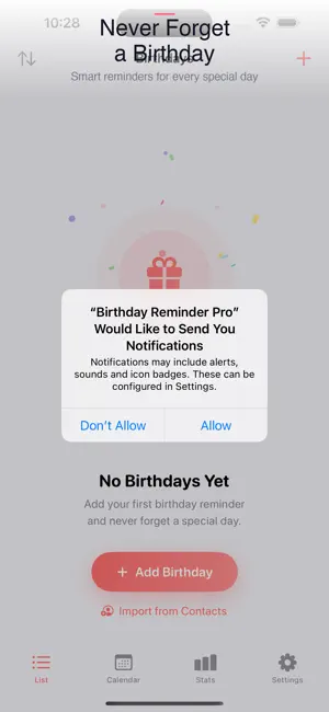 Birthday Reminder: Gift Alerts screenshot 1