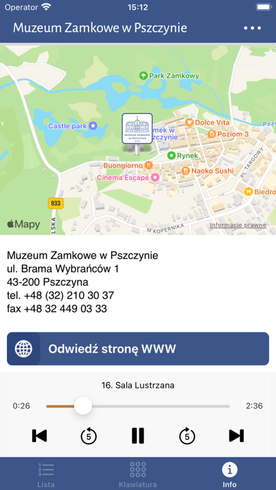Muzeum Zamkowe w Pszczynie Screenshot