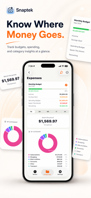 Snaptek - AI Notes & Tracker Screenshot 3 of 10