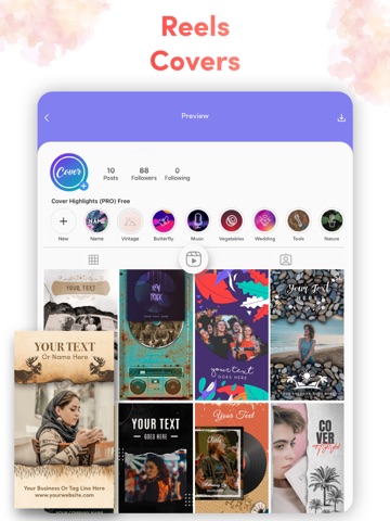Cover Highlights · Logo maker iPad screenshot