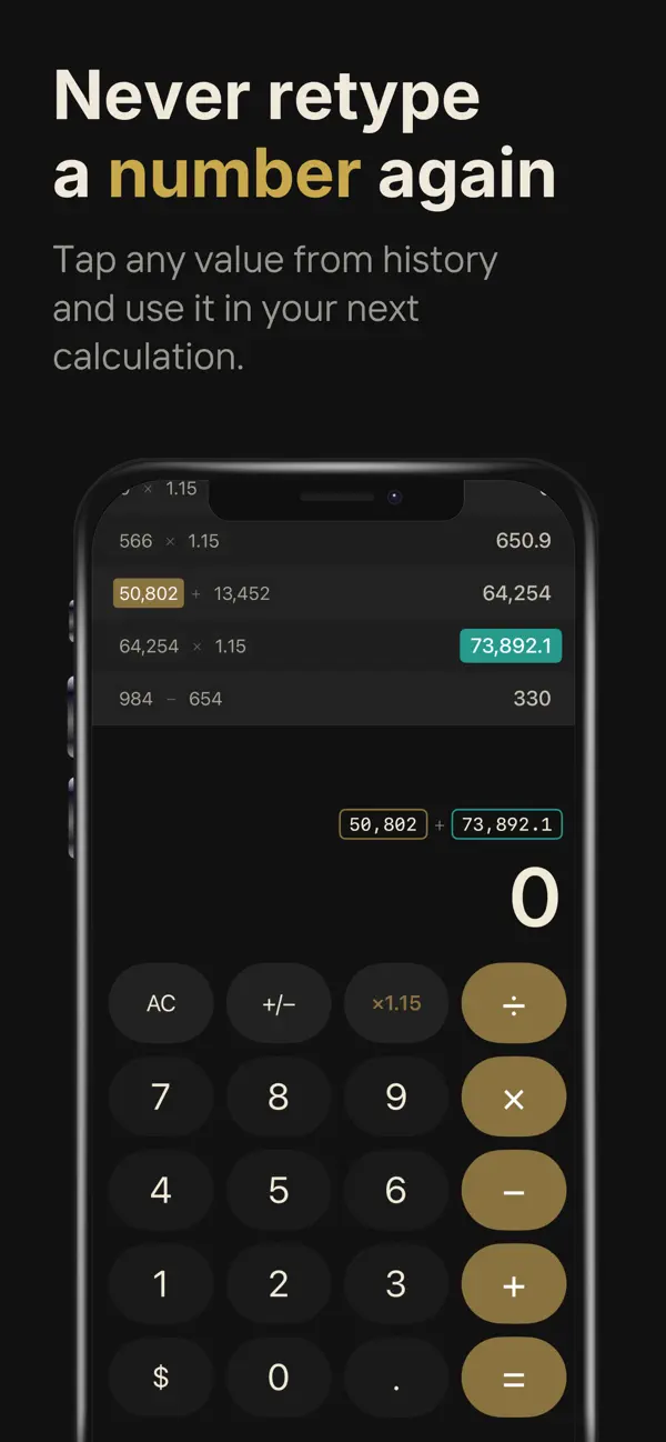 Screenshot #1 pour Calculate