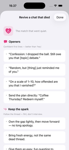 Suave: Rizz & Flirting Coach iPhone screenshot