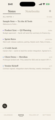 Folio - Meeting Notes Screenshot 8 of 10