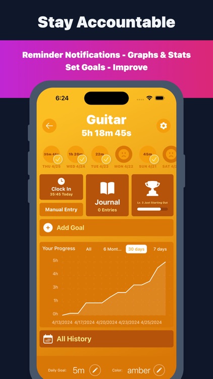 Goated! 10,000 Hour Timer screenshot-3