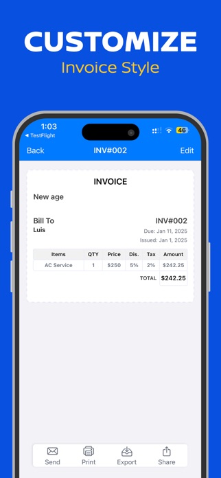Invoice Maker: Receipt Tracker Screenshot 5 of 7