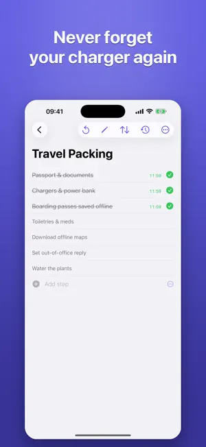 Loopa: Reusable Checklists screenshot 1