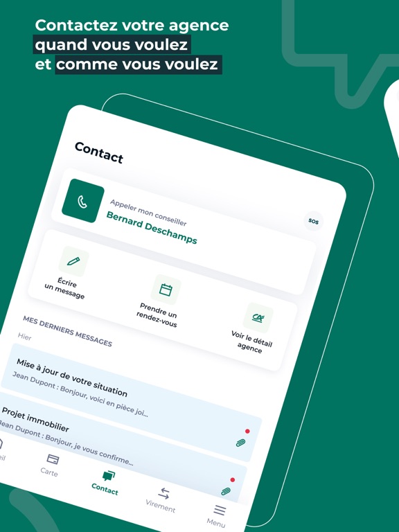 Ma Banque iPad screenshot 5 - Finance app