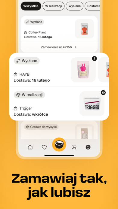 Kaffy: zawsze świeża kawa app screenshot