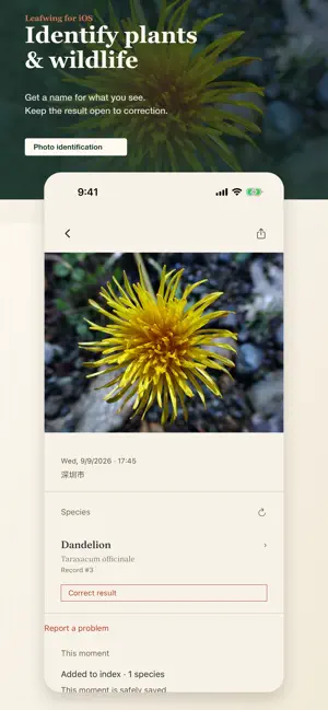 Leafwing Nature Journal screenshot 1