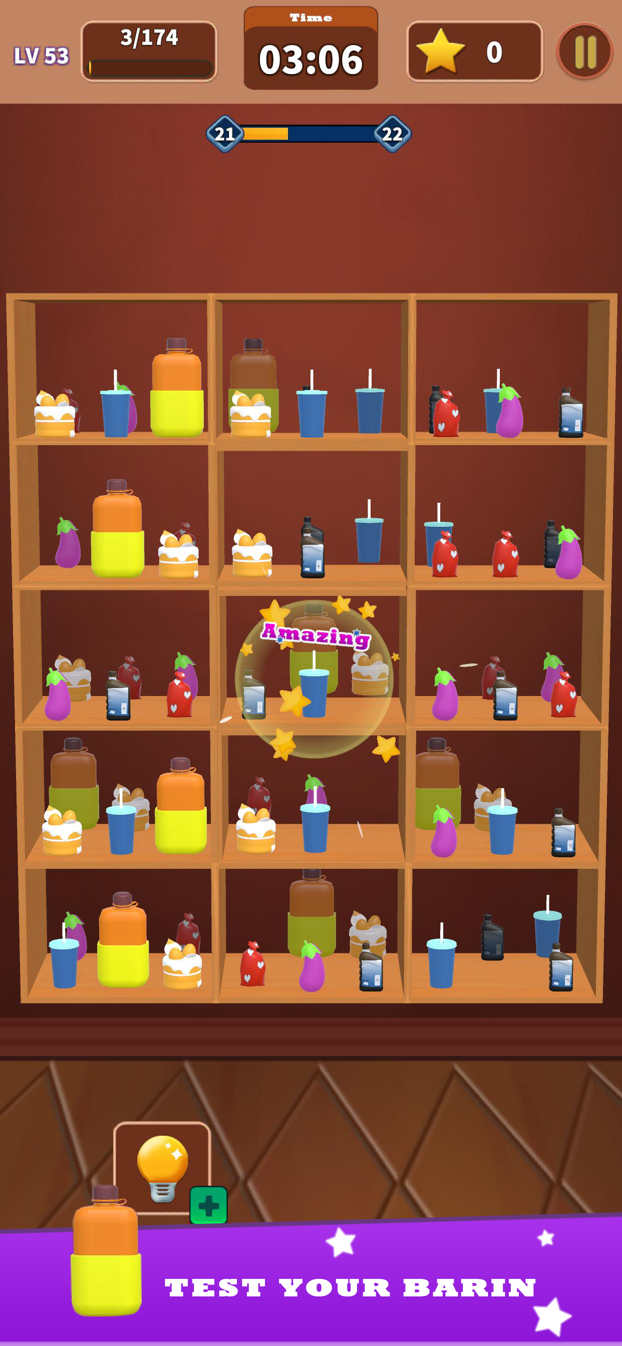 Goods 3D Sorting game grocery