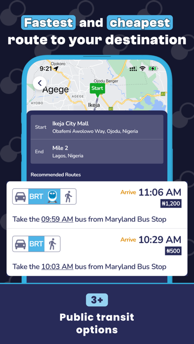 OrnaMap: Lagos Transport App Screenshot