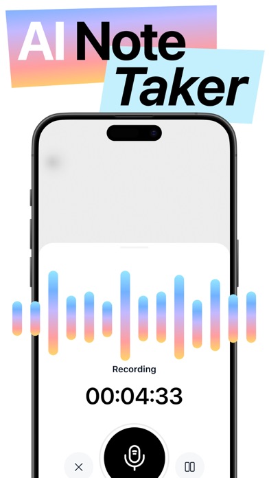 Transcribe voice to text notes