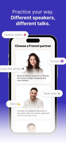 Speak languages: Banter AI iPhone screenshot