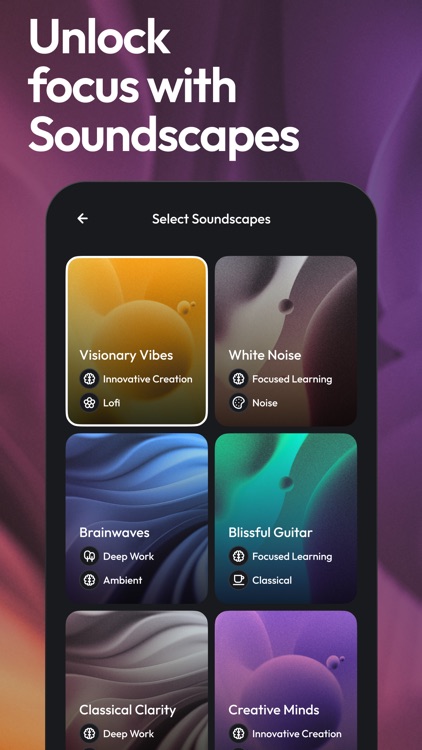 Soundscape: Focus Music, Timer