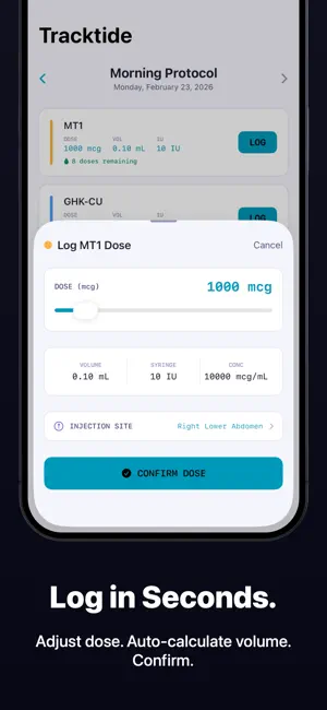 Tracktide - Injection Tracker screenshot 2