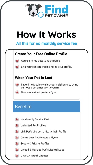 Find Pet Owner Screenshot