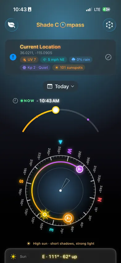 Shade Compass screenshot 1