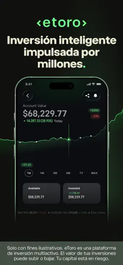 Captura de pantalla de EToro AI en iPhone 1