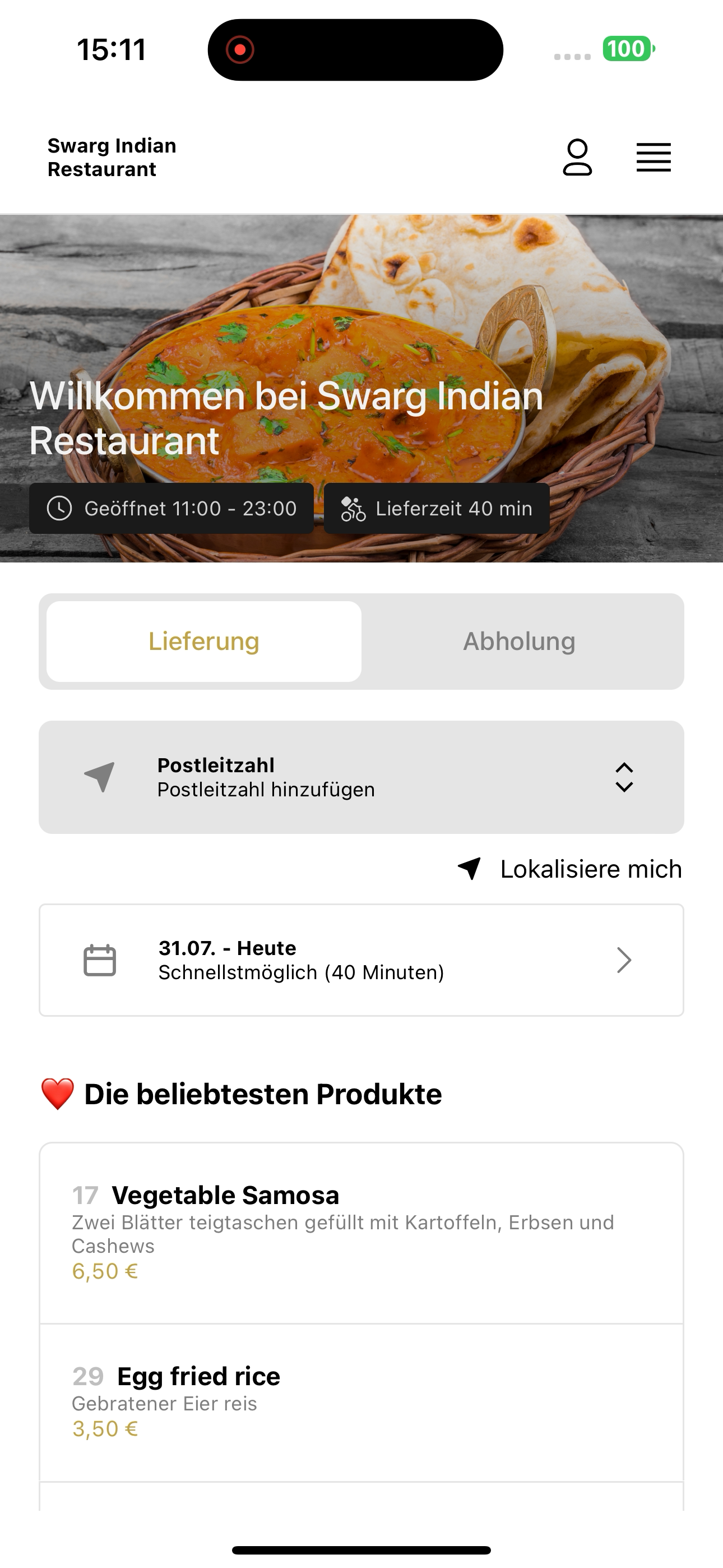 Swarg Indian Restaurant screenshot 4