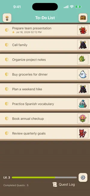 Quest(To do list) screenshot 1