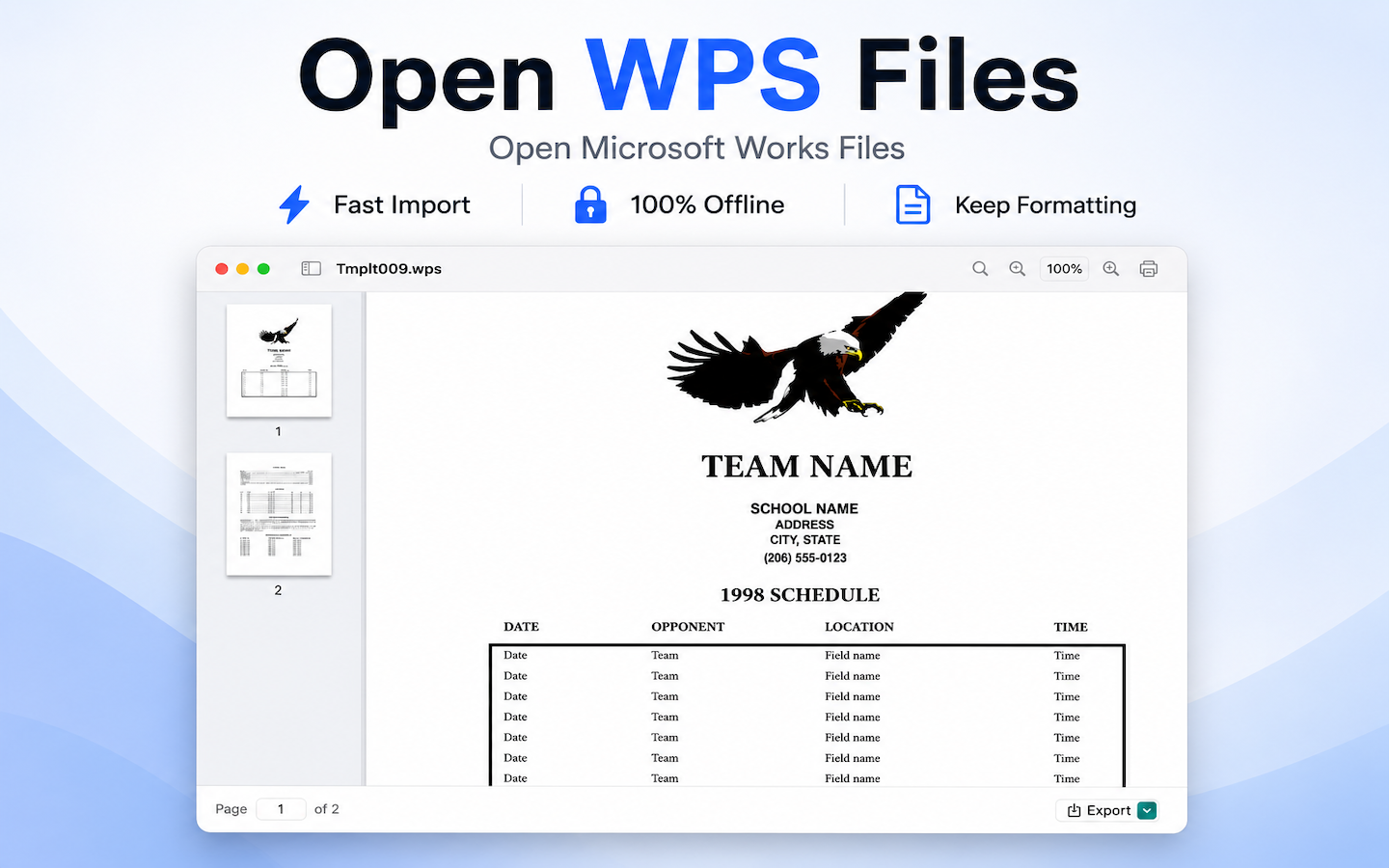 WPS Reader - Works File Viewer screenshot 9