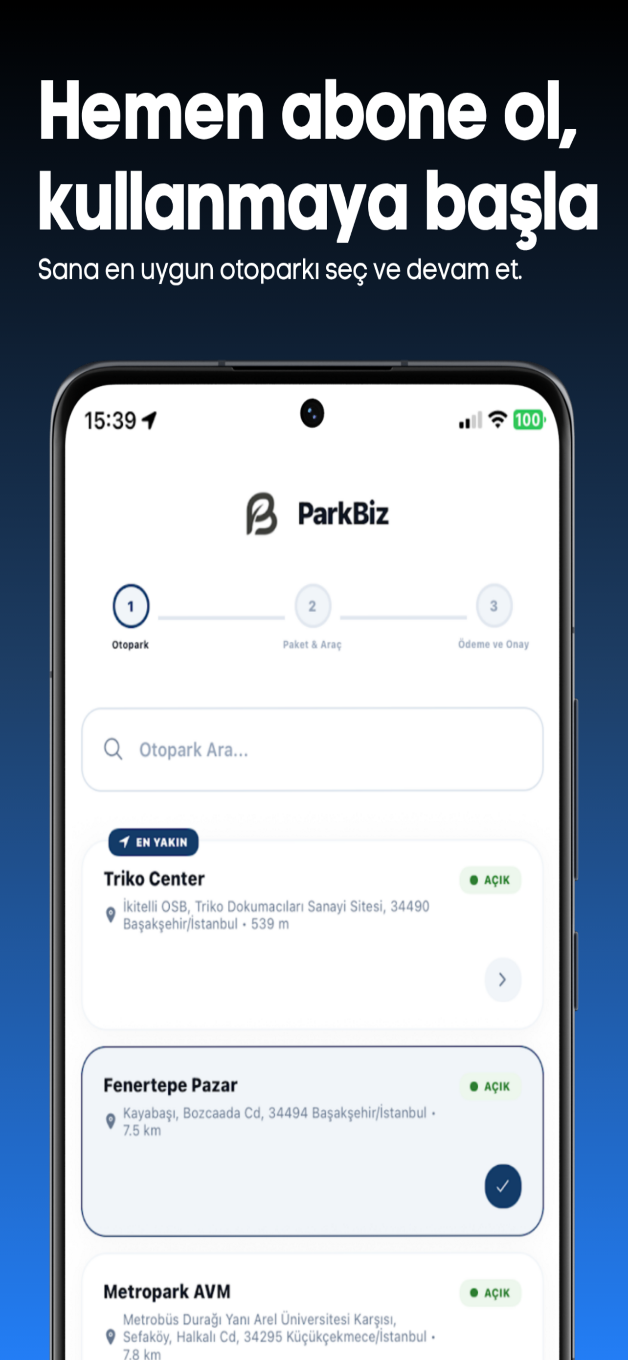ParkBiz - Otopark Abonelik Öde screenshot 3