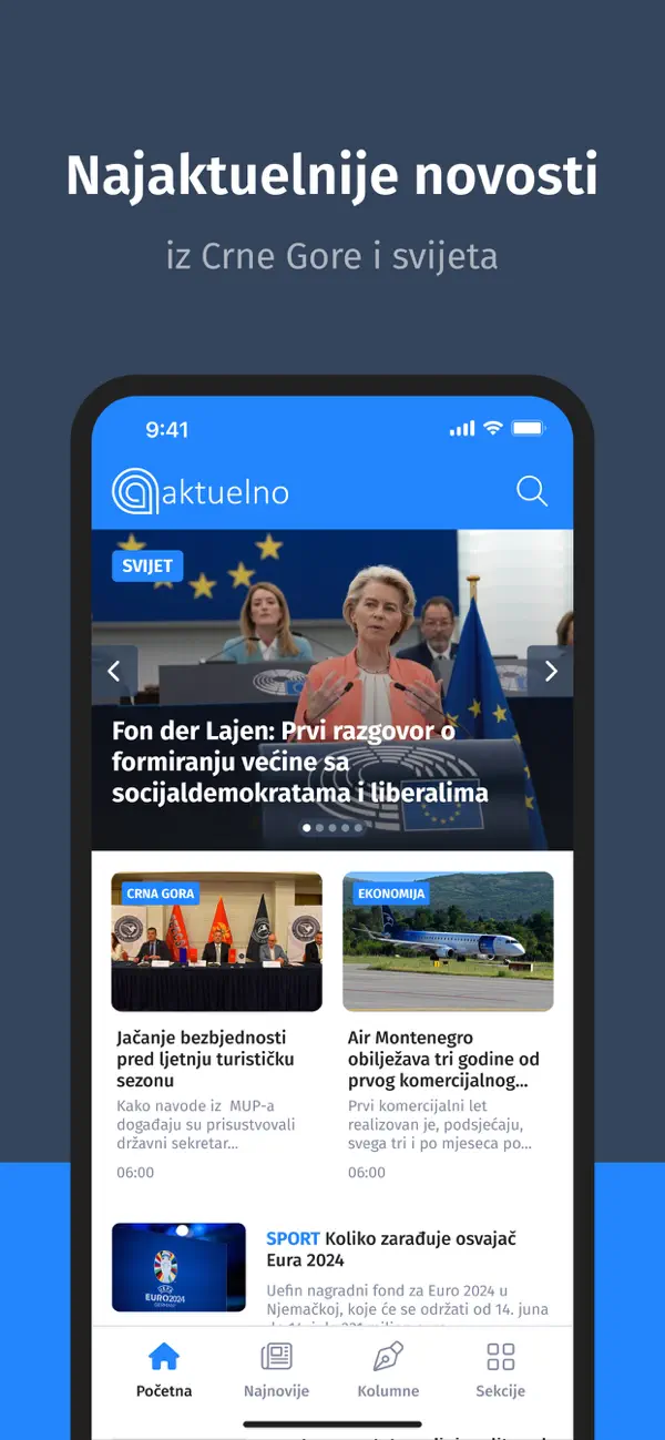 Screenshot #1 pour Aktuelno