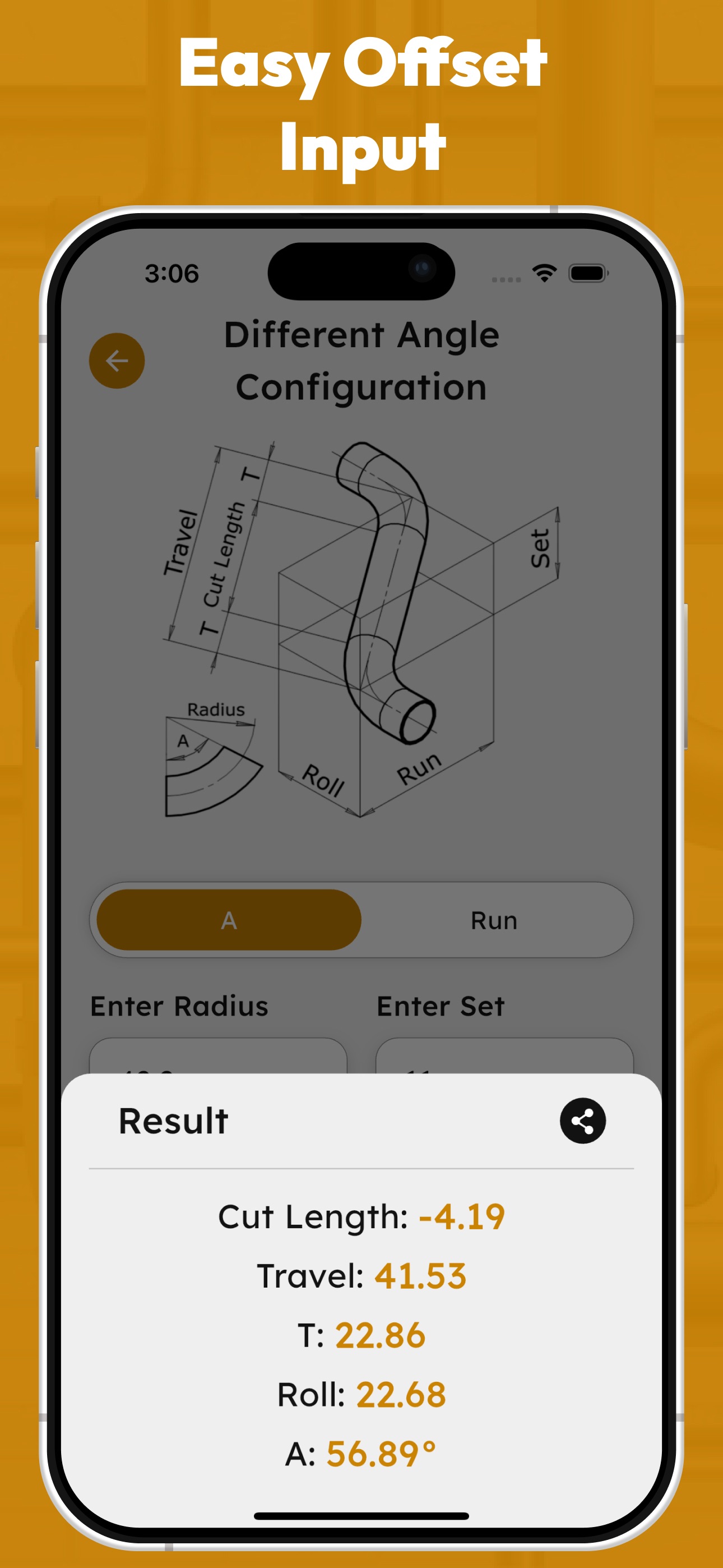Offset Pipe Calculator screenshot 4