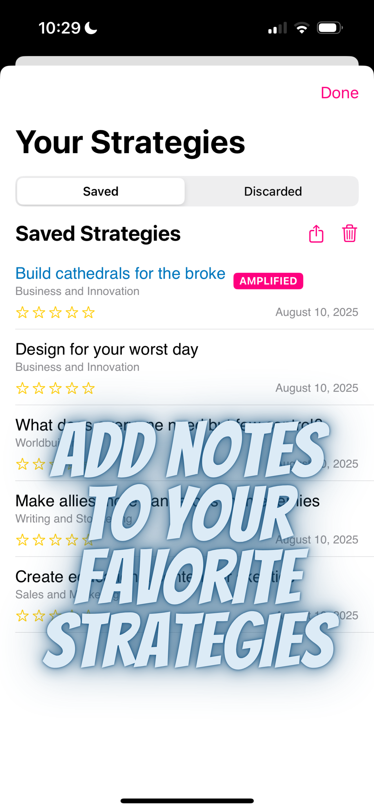 Amplified Strategies