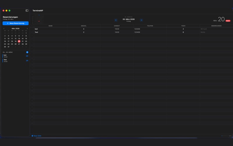 TermineMP screenshot