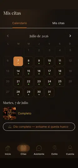 Captura de pantalla de BarberKit Club en iPhone 2