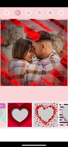 Romantic love photo frames. Screenshot 3 of 7