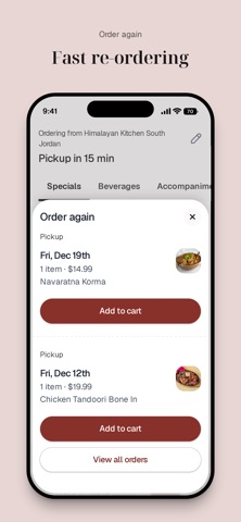 Himalayan Kitchen SJ iPhone screenshot