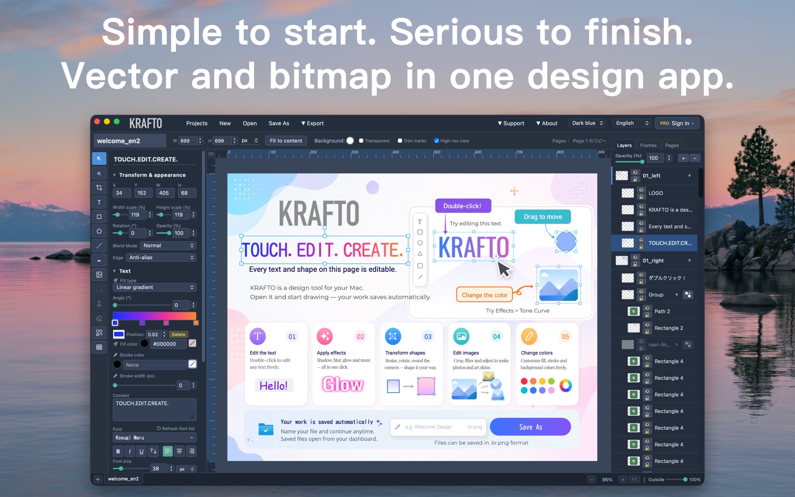 KRAFTO: Photo & Graphic Design screenshot 1