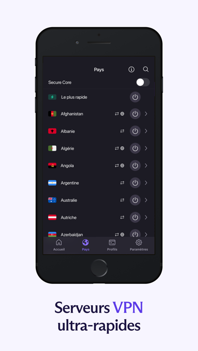 Screenshot #3 pour Proton VPN: Privé et Rapide