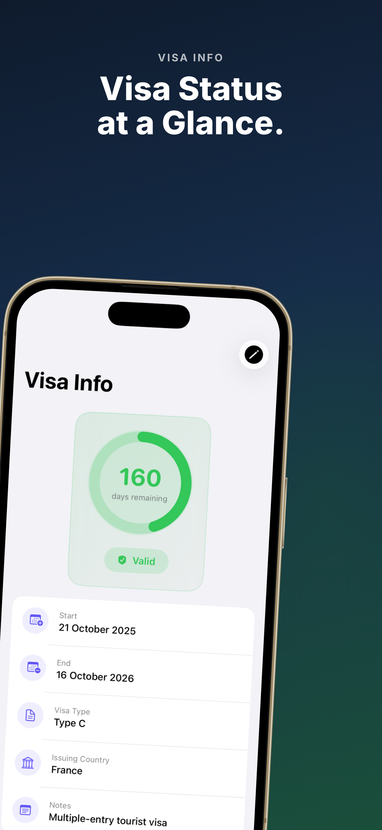 Schengen Visa Tracker: 90/180 screenshot 4