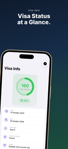 Schengen Visa Tracker: 90/180 Screenshot 4 of 6