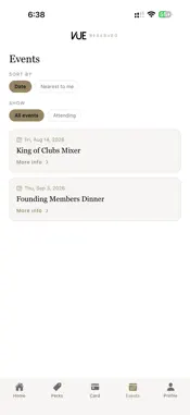 VUE Reserved screenshot 1