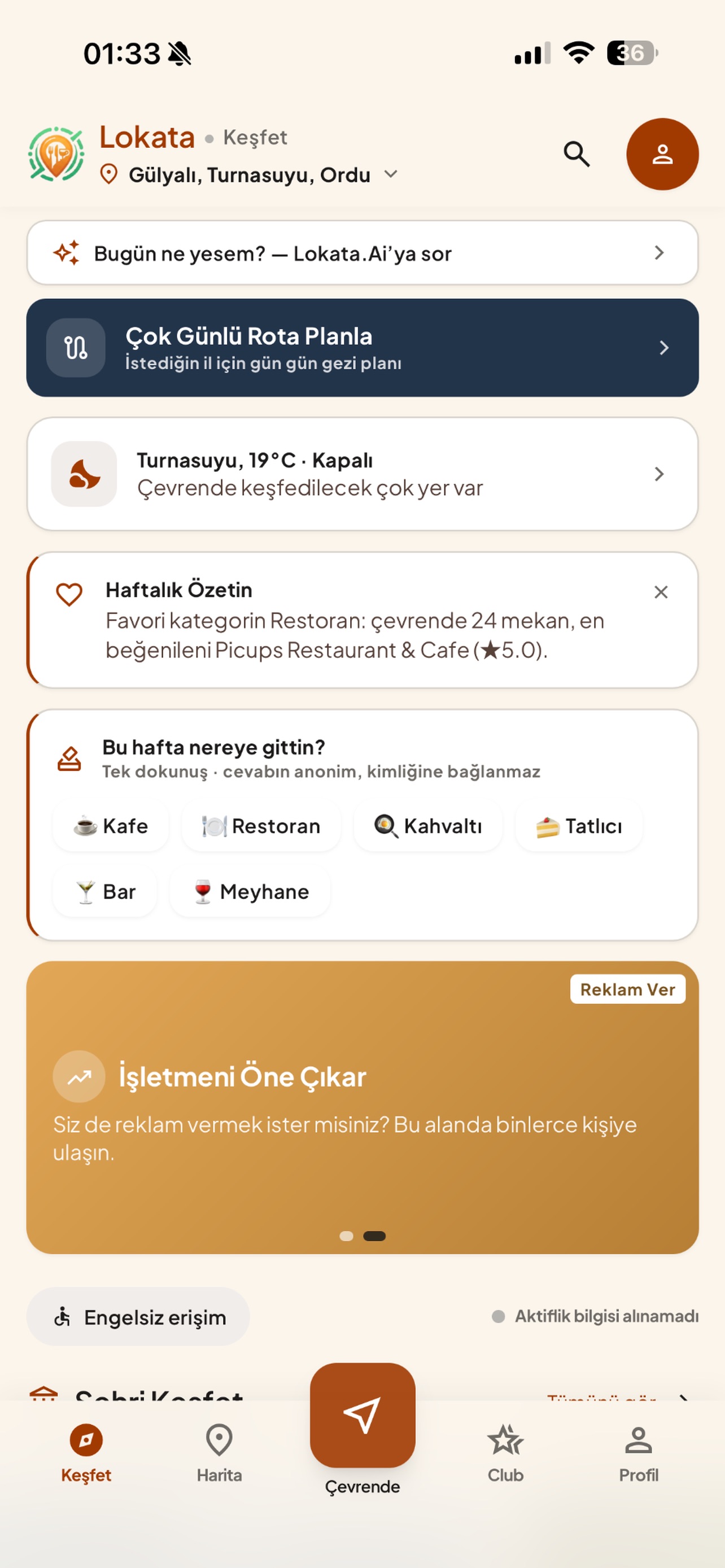 Screenshot 1 of Lokata - Gez, Gör, Keşfet