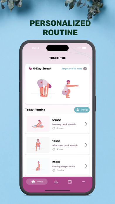Stretch Zone at Home: TouchToe Screenshot