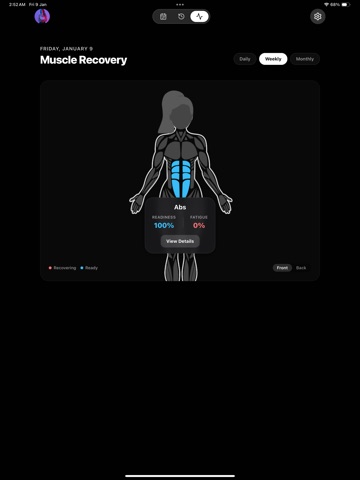 Veins - Workout Tracker & Log iPad screenshot
