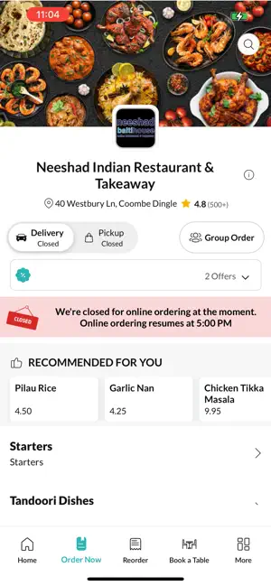Neeshad Indian Restaurant. screenshot 2