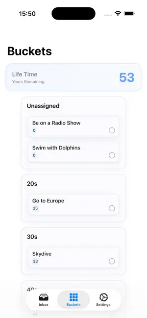 TimeBucket - Life Wishes screenshot 2