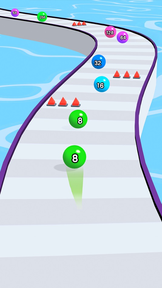 #3. Number Ball Race & Merge 3D (iOS) By: Abubakar Siddique