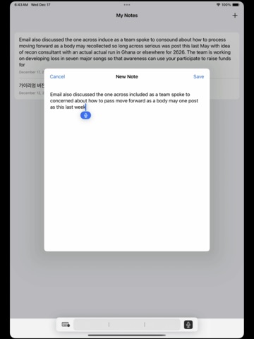 Whisper Flow :AI Voice to Text iPad screenshot